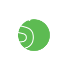 An icon of a dollar sign with a green circle.